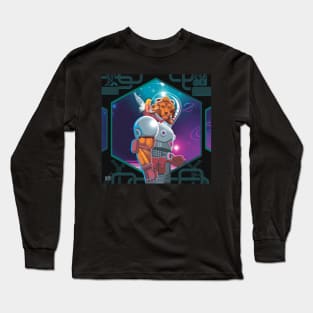 Astronaut Lion and Fairy in Space Long Sleeve T-Shirt